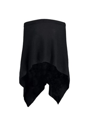 MINNIE ROSE Ruana shawl top - Black