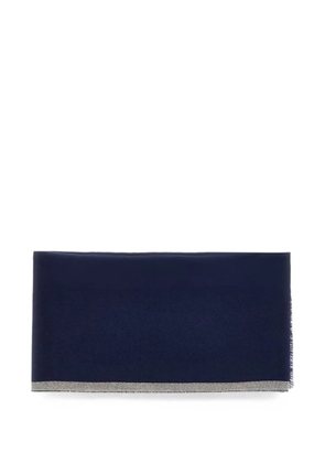 Brunello Cucinelli fringed-edge scarf - Blue