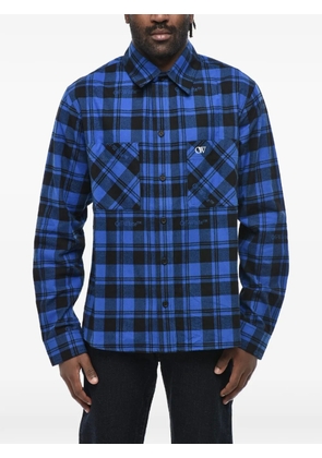 Off-White Brick Arrow checked shirt - Blue