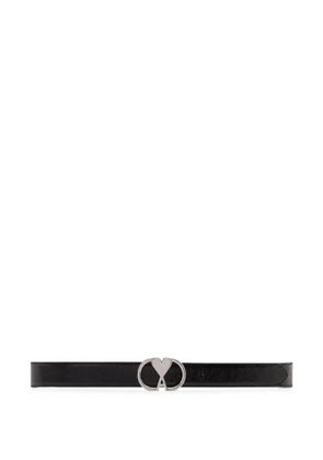 AMI Paris Ami de Coeur buckle belt - Black