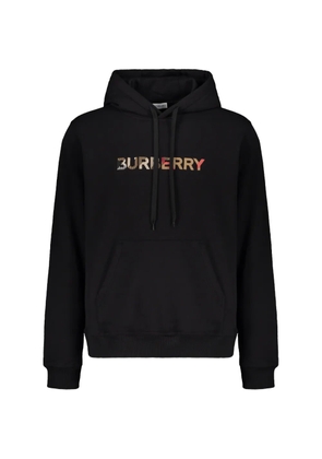 Burberry logo-print drawstring hoodie - Black