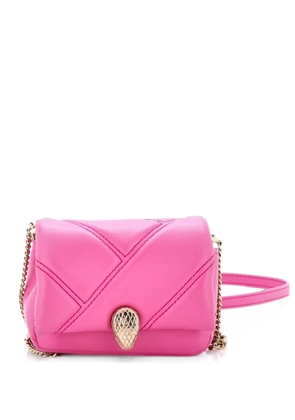 Bvlgari Pre-Owned Serpenti Cabochon Shoulder Bag Diagonal Quilted Leather Micro crossbody bag - Pink