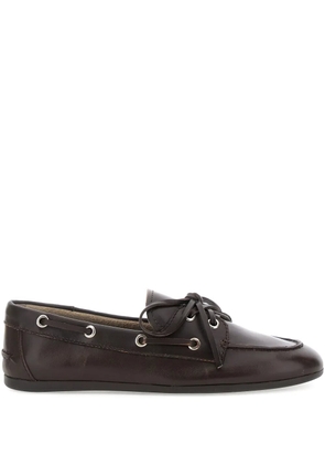 Jeffrey Campbell leather loafers - Brown