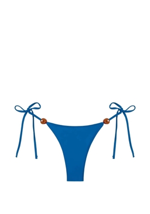 TROPIC OF C Praia bead-embellished bikini bottoms - Blue