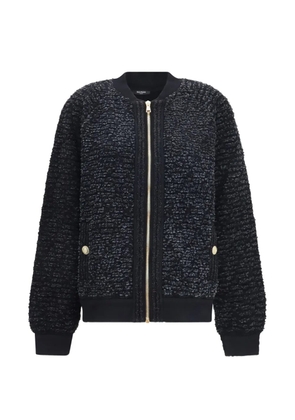 Balmain sequin-embellished bouclé jacket - Black