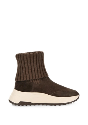 Hogan Hi-Fi ribbed-knit sneakers - Brown