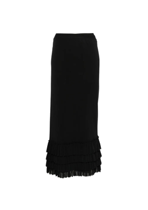 Jean Paul Gaultier Pre-Owned 2000s ruffled midi skirt - Black