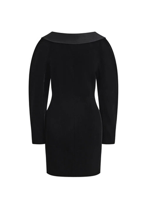 12 STOREEZ Adagio velvet mini dress - Black