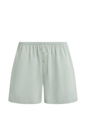 12 STOREEZ Mica mercerised cotton shorts - Blue