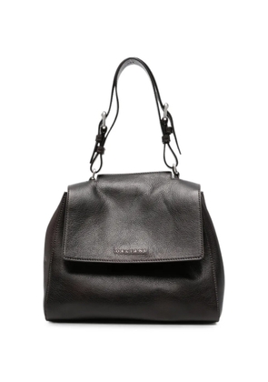 Orciani Sveva foldover-top grained-leather tote bag - Brown