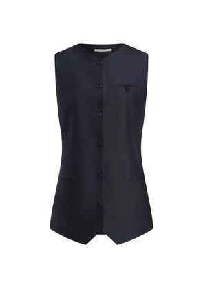 12 STOREEZ Rotunda button-up vest - Black