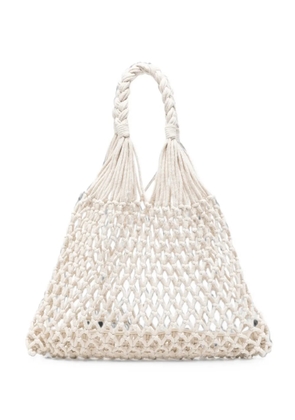 The Frankie Shop Naia net tote bag - Neutrals