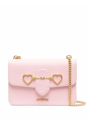 Love Moschino heart-detail shoulder bag - Pink