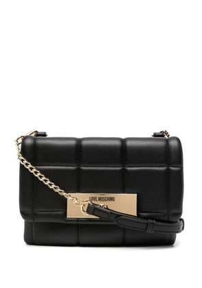 Love Moschino quilted cross body bag - Black