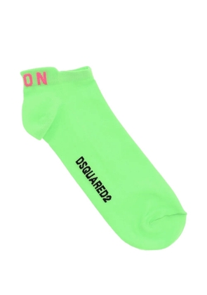 DSQUARED2 Icon logo-print socks - Green