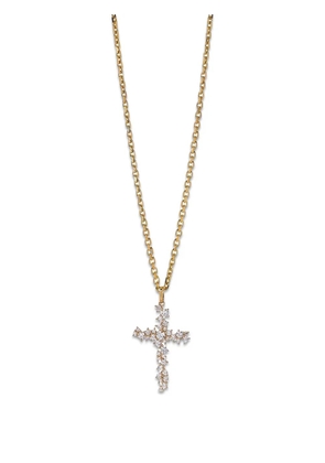 Sydney Evan Cocktail Cross diamond necklace - Gold