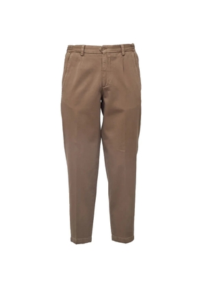 Briglia 1949 pleated elasticated-waist trousers - Brown