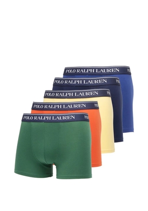 Polo Ralph Lauren logo-waistband trunks set of five - Green