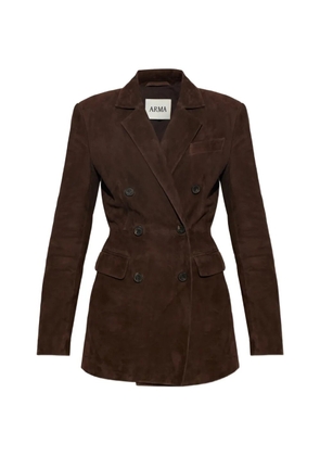 Arma Safia double-breasted jacket - Brown