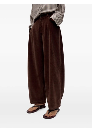 Cordera corduroy baggy trousers - Brown