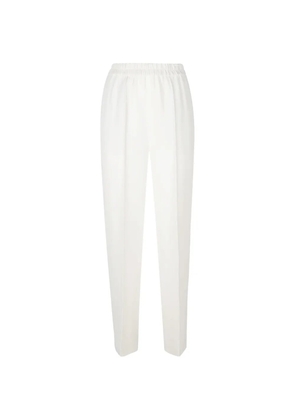 Fabiana Filippi Cady elasticated-waistband wide-leg trousers - White
