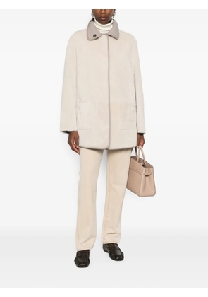 Simonetta Ravizza reversible shearling coat - Neutrals
