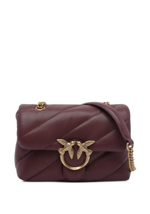 PINKO mini Love Birds puffer shoulder bag - Red
