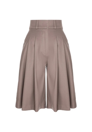 HAMZA Kimi pleated shorts - Neutrals