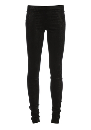 Stouls Carolyn leather slim-fit trousers - Black