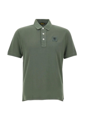 Blauer Albano logo-patch polo shirt - Green