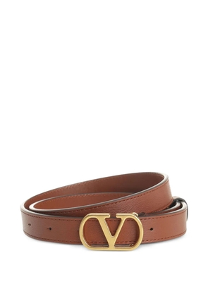 Valentino Garavani VLogo Signature leather belt - Brown