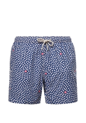 MC2 Saint Barth fish-print drawstring swim shorts - Blue