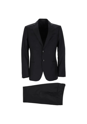 Giorgio Armani Soho single-breasted wool-blend suit - Black