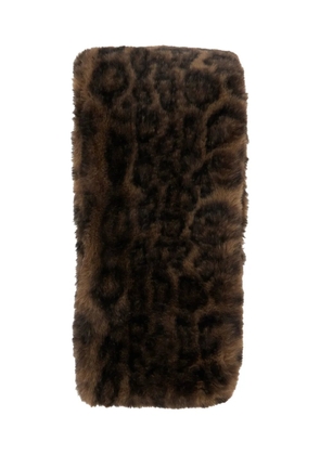 Apparis Kai leopard-pattern scarf - Brown