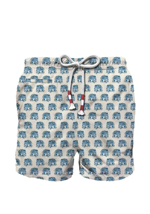 MC2 Saint Barth elephant-print swim shorts - Neutrals