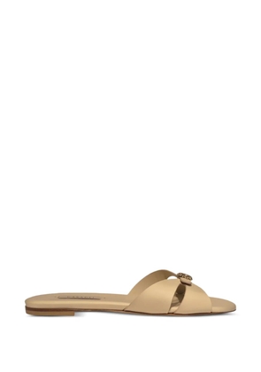 Casadei Jane buckle-detail cut-out sandals - Neutrals