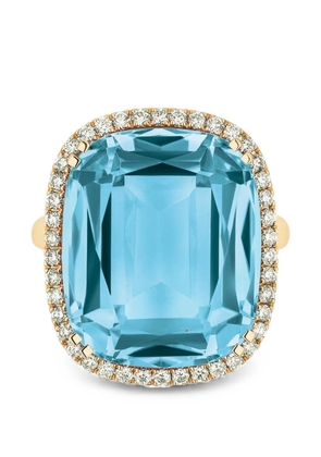 Goshwara Gossip blue topaz and diamond ring - Gold