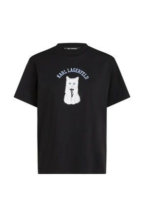 Karl Lagerfeld Ikon Choupette T-shirt - Black