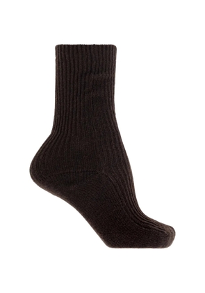 Lisa Yang Zera ribbed socks - Brown