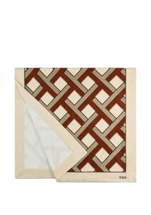 Tod's beach towel in cotton terry - Neutrals