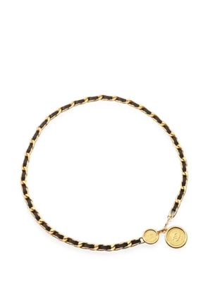 CHANEL Pre-Owned 1986-1988 Coco Mark chain-link belt - Gold