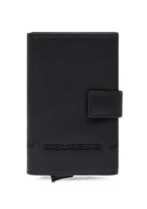 PIQUADRO logo-embossed cardholder wallet - Black