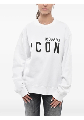 DSQUARED2 Icon logo-print sweatshirt - White