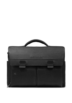 PIQUADRO leather briefcase - Black