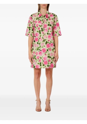 LIU JO floral-print lace-up dress - Neutrals
