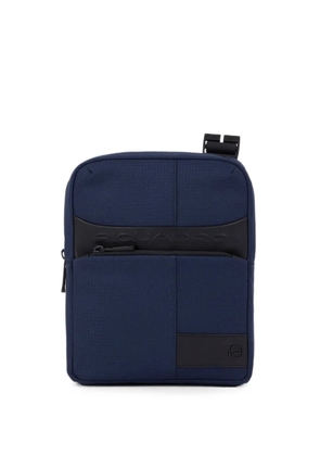 PIQUADRO logo-plaque shoulder bag - Blue