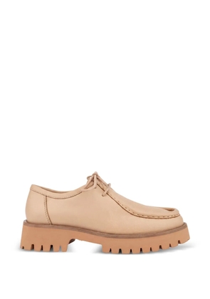 SERGIO MORETTI FIRENZE lace-up lug-sole loafers - Neutrals