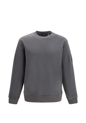 Moose Knuckles Hartsfield logo-plaque sweater - Grey