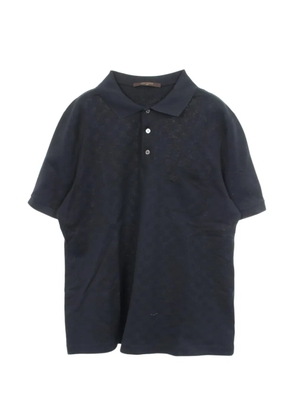 Louis Vuitton Pre-Owned 2010s Damier polo shirt - Blue