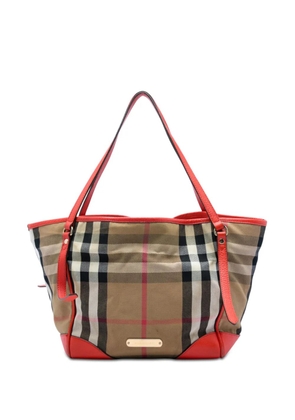 Burberry Pre-Owned 2000-2026 Small House Check Canvas Bridle Canterbury tote bag - Brown